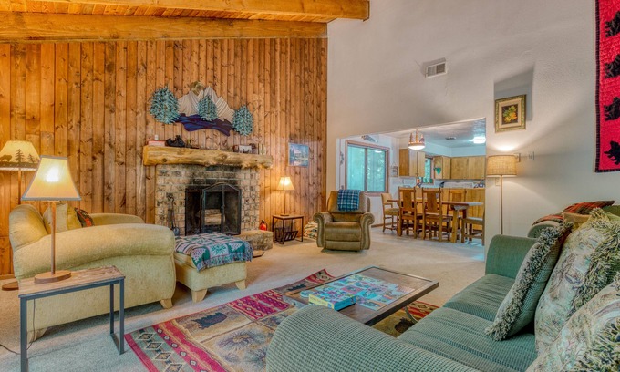 Rhododendron Cabin | Serene Cottage on the River with Firepit, Deck, and Bunk Room