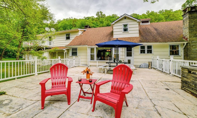 Roscoe Apartment | Serene Home w/On-Site Brook in Callicoon Center