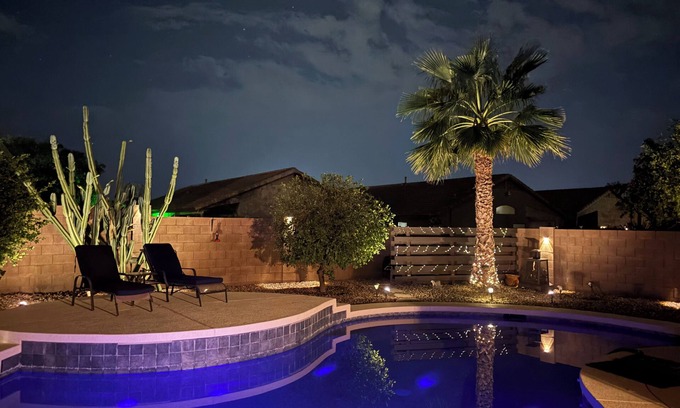 Maricopa House | Serene Oasis 3-bedroom bungalow with AC in Maricopa