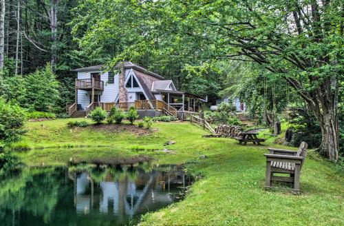 Todd House | Serene Todd Getaway with Private Pond and Creek Views!