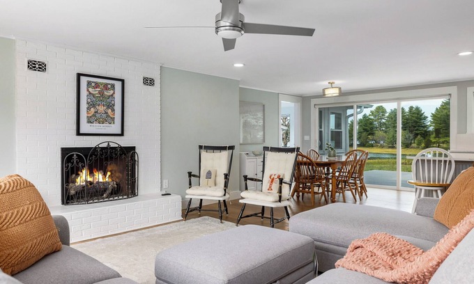 Kittery House | Serene WaterView House, Hot Tub, Fireplace, Large Deck & Yard!