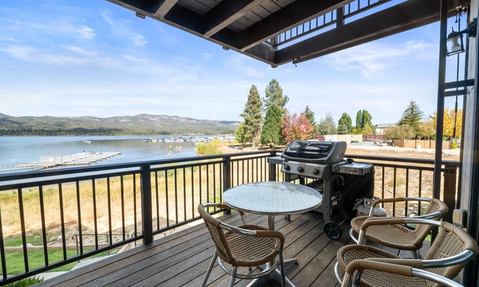 Patton Condo | Shores Lakefront Condo - Lakefront Condo, Walk to Village, Dock, Pool