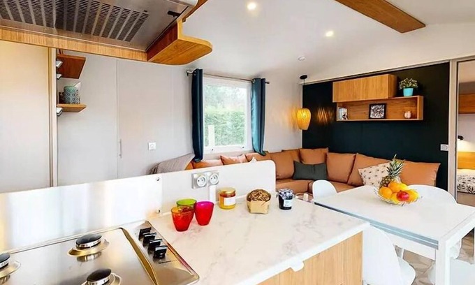 Saint-Julien-en-Born House | Siblu – The Dunes of Contis * - Mobil home Serenity 3 hp Signature with air conditioning 8 people