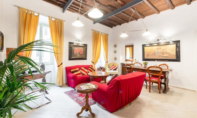 Rione III Colonna Apartment | Sistine House Style HolidayHome SpanishSteps x 6 whole apartment!free wi-fi