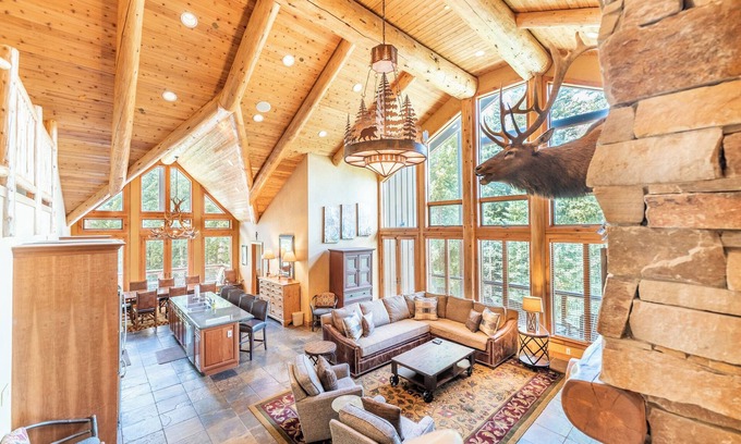 River Run Condo | Skip the Ritz—Renovated Ski-In/Ski-Out Penthouse with Soaring 25-Ft Ceilings