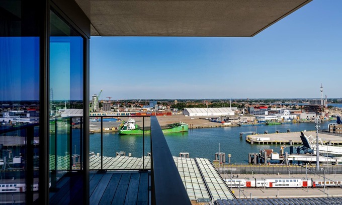 Ostend City Centre Apartment | Sky Tower II Modern Stay with Panoramic Views