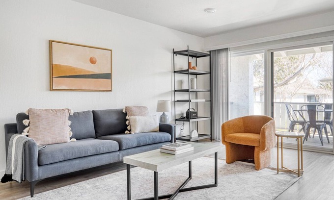 Cupertino Apartment | Sleek Cupertino 2BR w/ Gym, Pool & W/D, walk to Apple, by Blueground