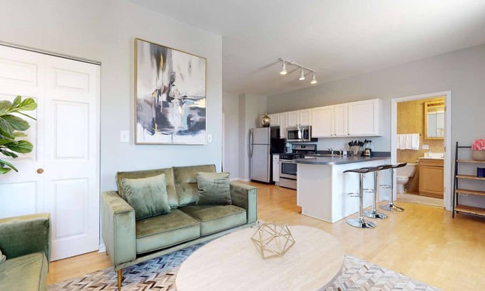 Tri-Taylor Apartment | Sleek Urban Retreat Steps from IL Med District