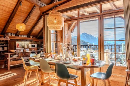 Serraval Ski Chalet | Slow Chalet de l'Ourse - Charming old chalet stunning view sauna pets ok