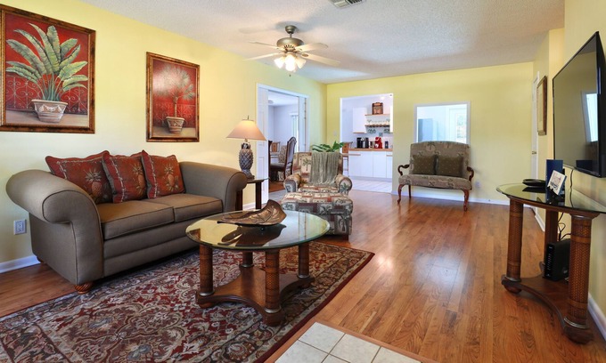 Florida Ridge House | Snowbird-friendly home with private pool, central AC, and WiFi - dogs welcome
