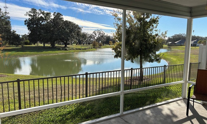 Leesburg Villa | SNOWBIRDS NEST IN THE VILLAGES! 3 BR 2 BA WATERVIEW, CLOSE TO SAWGRASS & GOLF!