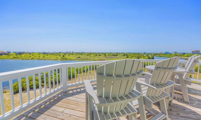 Avon House | Soundside Dog Friendly Home w/Private Pool, Hot Tub, Elevator, and Game Room