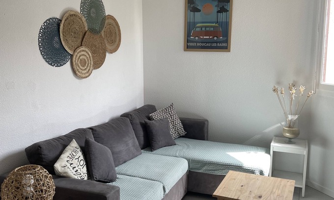 Vieux-Boucau-les-Bains Apartment | Spacieux Appartement Duplex au Bord du lac Marin et de Locéan