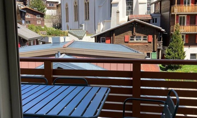 Leukerbad Apartment | Spacious 3.5-Room | Central Leukerbad Balcony