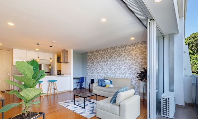 El Castillo Apartment | Spacious and Airy 1BR unit next to Golden Mile with A/C and gym