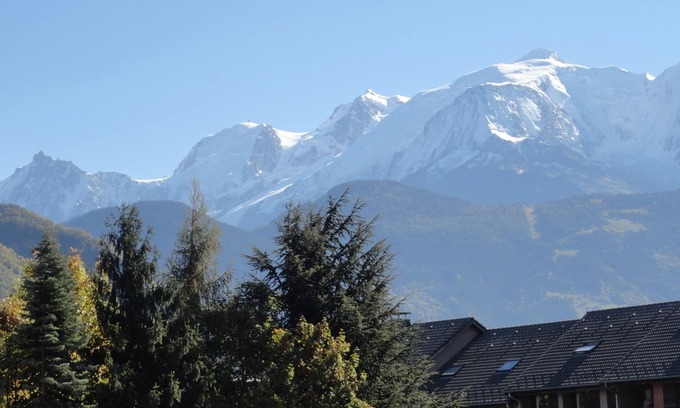 Sallanches Apartment | Spacious apartment for 2 people in new building, terrace with Mont-Blanc view