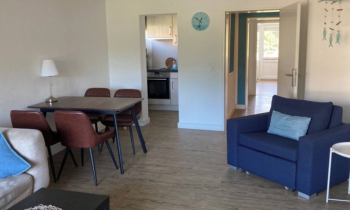Groemitz Apartment | Spacious beach apartment in a quiet location with pool and sauna
