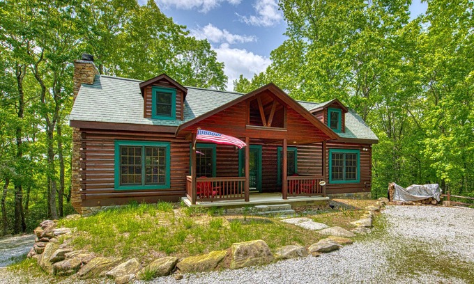 Wildwood Mountain House | Spacious cabin w/private hot tub, pool table, deck, fireplace, 2 kitchens & A/C