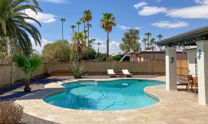 Raskin Estates House | Spacious desert charmer with pool & yard, open layout - dog-friendly