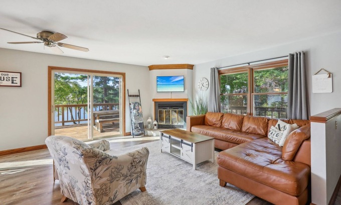 Lake Delton House | Spacious Four-Bedroom Home Overlooking Scenic Lake Delton. Dog-Friendly!