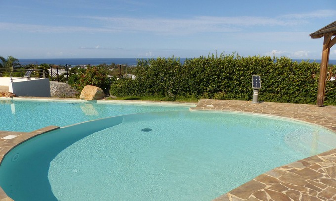 La Saline Les Bains Apartment | Spacious T3 Beautiful Pool, Air Conditioned Lagoon Relaxing And Calm View