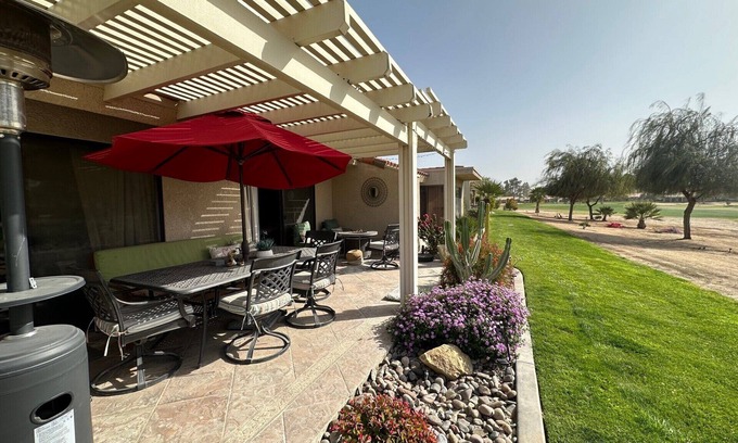 Palm Desert Villa | Spacious Villa 2 BR + 2 BA on Golf Course w outdoor patio on Hole 11! Epic Views