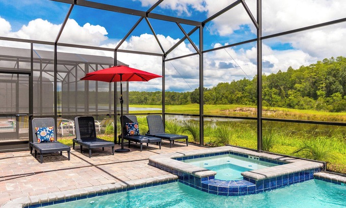Kissimmee Villa | Special Offer! Lake View/Themed BR/Pool/SPA 22093