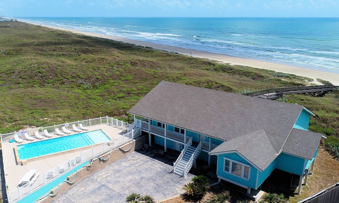 Port Aransas House | Spectacular Beach front home! Amazing endless views! Private Pool & Boardwalk