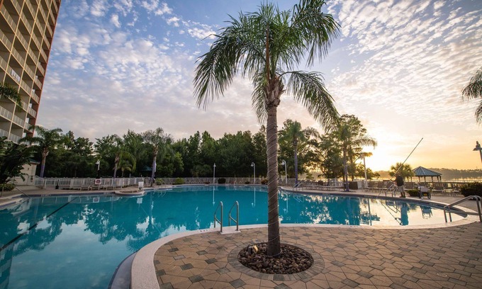 Florida Central Atlantic Coast Condo | Spectacular Lakefront Condo at Disney's Doorstep - just 1 mi. to Disney Springs!