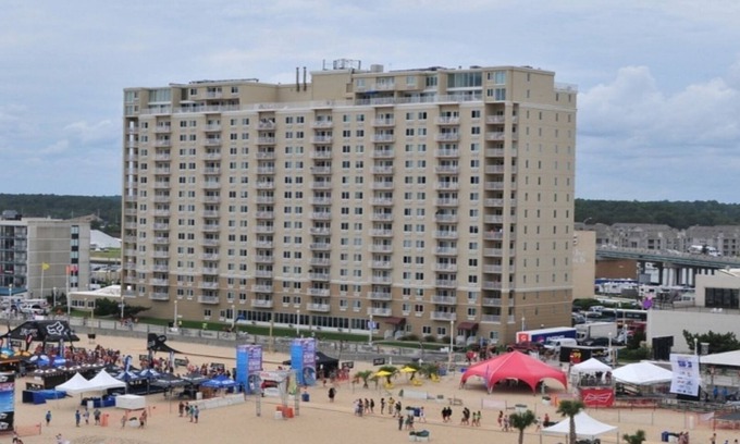 Northeast Virginia Beach Condo | Spectacular oceanfront at quiet end of boardwalk at Rudee Inlet SEE SPECIALS.
