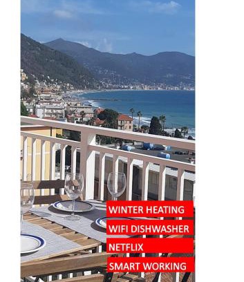 Laigueglia House | Spectacular sea view - 3 minutes walk from the sea