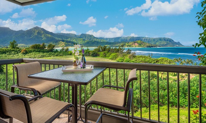 Princeville Condo | Spectacular Views of Hanalei Bay 2 bedrooms