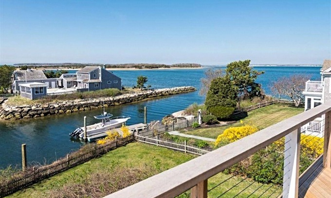 West Yarmouth House | Spectacular Waterfront Home with Private Dock and Salt Beaches