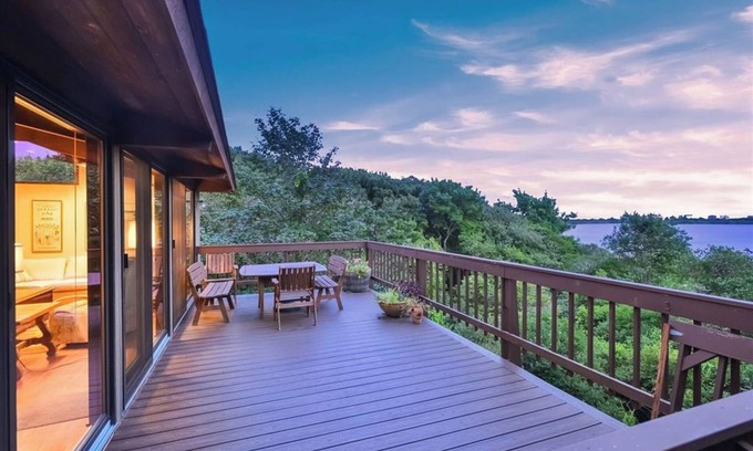 South Kingstown House | Spend your vacation at this relaxing waterfront retreat on Green Hill Pond.