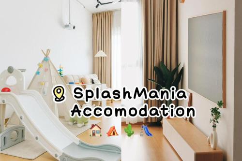 Kuala Langat District Apartment | Splashmania Gamuda Cove Homestay with Projector and Tent KLIA Banting