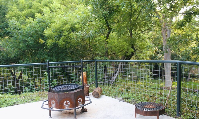 Leakey Cabin | Springs Cabin with water view, overlooking the beautiful Leakey Springs