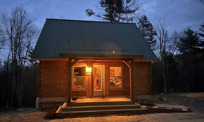 Zirconia Cabin | Stay in a log cabin on farm/vineyard in the Western NC mountains!