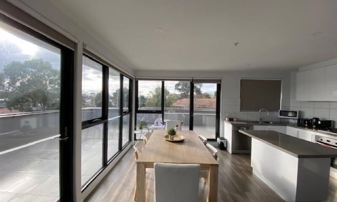Heidelberg West Apartment | StayCentral - Heidelberg Heights Penthouse - Waterdale Road, Heidelberg Heights - 2 Bedrooms, 2 Beds, 1 Bathrooms, 1 secure undercover parking spot (extra parking on street).