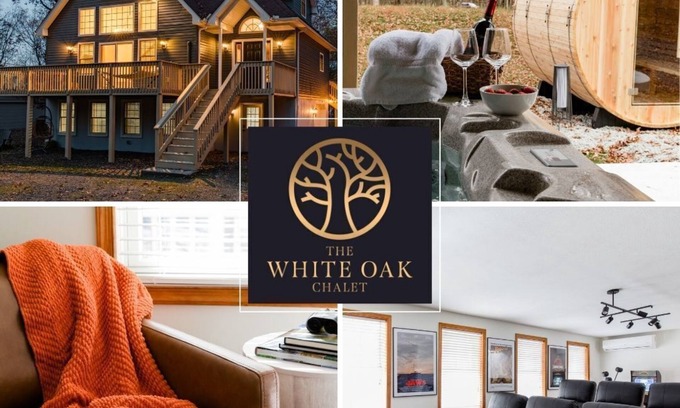 Albrightsville House | Step into Luxury by the Lake: Stunning Chalet with Hot Tub, Sauna, & Game Room