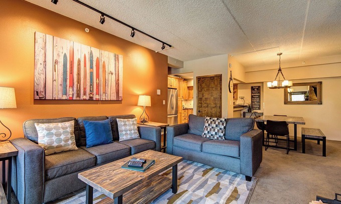 Peak 9 Condo | Steps from ski lift and Main Street