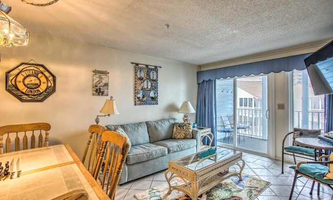 Myrtle Beach Apartment | Steps to Shore and Pool Myrtle Beach Resort Getaway