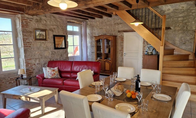 Charroux Cottage | Stone cottage in Charroux with pool, perfect for family and friends