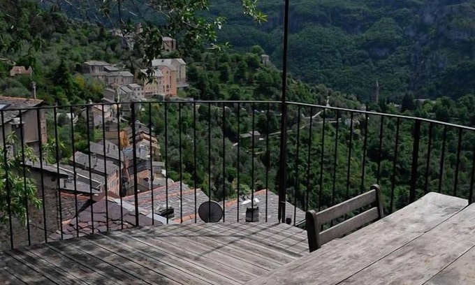 Saorge House | Stone village house with large terrace 1 /2h Mercantour /French riviera