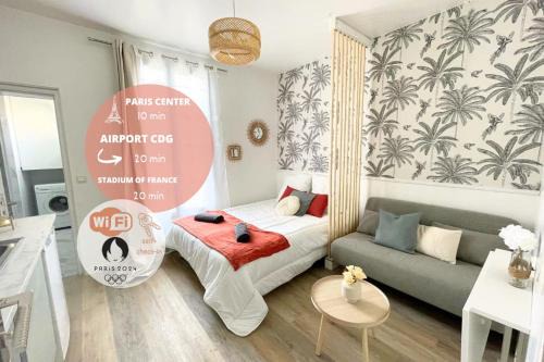 Drancy Apartment | Studio 10min Paris Centre I CDG