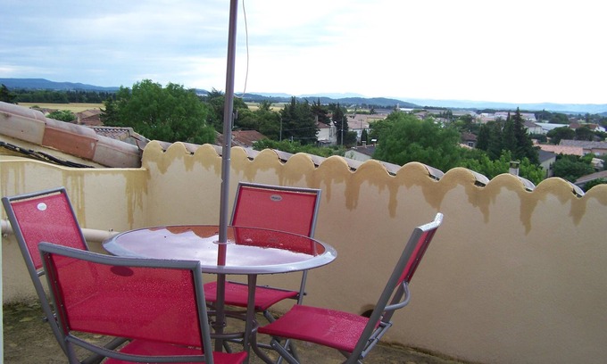 Cleon-d'Andran Apartment | Studio 34 m2 -4 people - terrace 8 m2 180° view