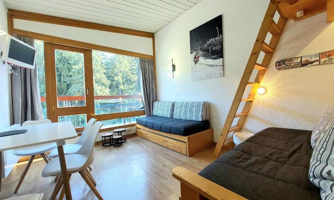 Arc-1800 Apartment | Studio Cabine au Pied des Pistes - Balcon, Wifi Gratuit, Parking Proche - FR-1-346-434