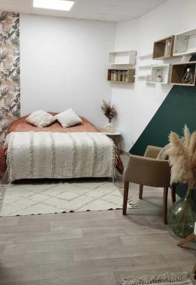 Chazelles-sur-Lyon Bed & Breakfast | Studio Chambre double RDC