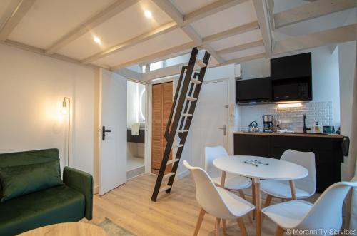 Colombier - Champ de Mars Apartment | Studio design avec mezzanine - Ty ar Joly
