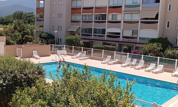 Plage d'Argeles Apartment | STUDIO FOR 4 PEOPLE 200 METRES FROM THE BEACH SWIMMING POOL PRIVATE PARKING FREE WIFI