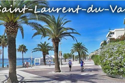 Saint-Laurent-du-Var Apartment | Studio in villa with parking and private garden